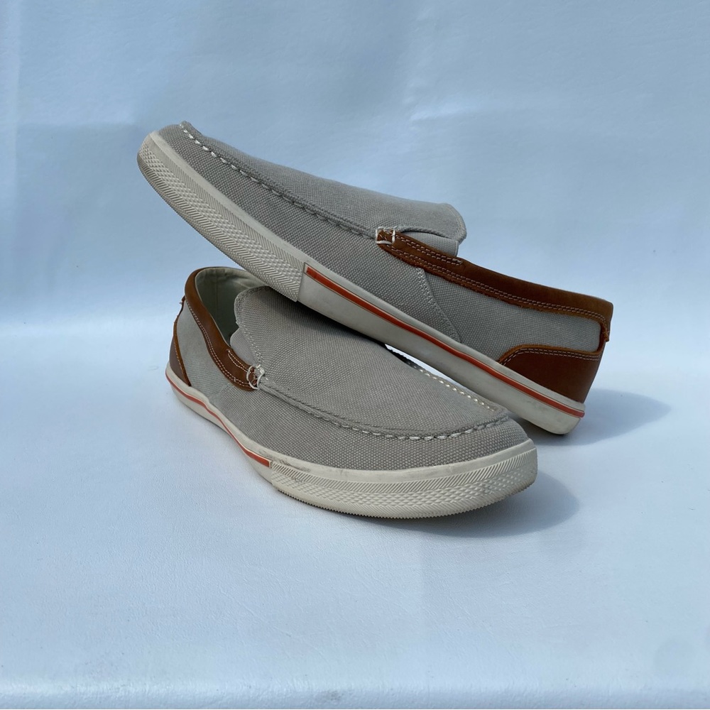 Tommy Bahama, Canvas & Leather Shoes, size 11.5
